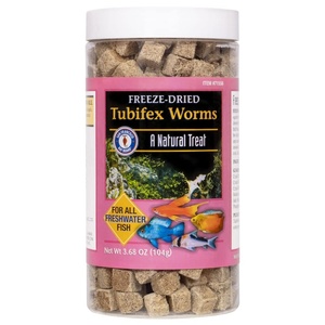 image:imageSan Francisco Bay Brand Freeze Dried Tubifex Worms Fish Food 184 oz52g36 Ounce Pack of 1