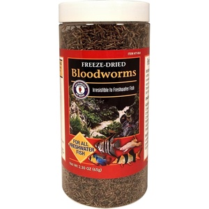 image:imageSan Francisco Bay Brand FreezeDried Bloodworms Fish Food  06 oz 17g23 Ounce Pack of 1